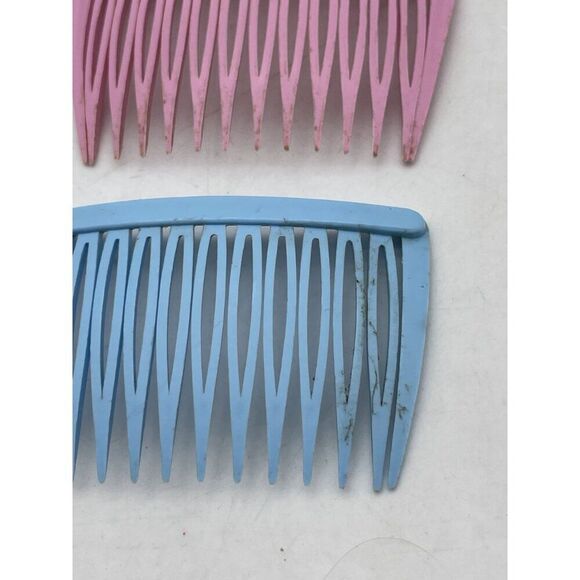 Goody Vintage Plastic Hair Combs Lot of 5 Blue Pink Purple main image 3